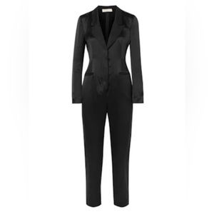 EUC Fleur du mal tuxedo jumpsuit size 4. Missing button